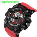 SANDA 759 Sports Men's Watches Top Brand Luxury Military Quartz Watch Men Waterproof Wristwatches relogio masculino 2019